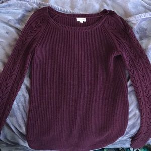 Burgundy sweater